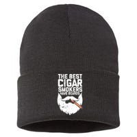 The Best Cigar Smokers Have Beards Cigar Bearded Dad Sustainable Knit Beanie