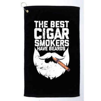 The Best Cigar Smokers Have Beards Cigar Bearded Dad Golf Towel
