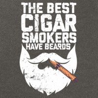 The Best Cigar Smokers Have Beards Cigar Bearded Dad Cotton Canvas Backpack