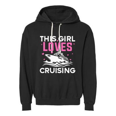 Travel Best Cruising Art Cruise Lover Cruise Garment-Dyed Fleece Hoodie