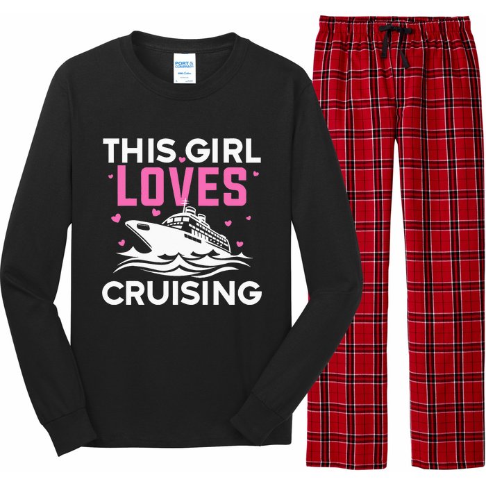 Travel Best Cruising Art Cruise Lover Cruise Long Sleeve Pajama Set