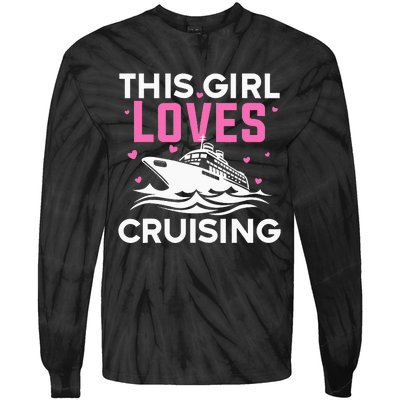 Travel Best Cruising Art Cruise Lover Cruise Tie-Dye Long Sleeve Shirt