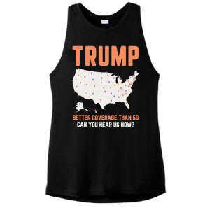 Trump Better Coverage Than 5g Can You Hear Us Now Ladies PosiCharge Tri-Blend Wicking Tank