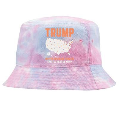 Trump Better Coverage Than 5g Can You Hear Us Now Tie-Dyed Bucket Hat