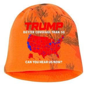 Trump Better Coverage Than 5g Can You Hear Us Now Trending Trump Design Kati - Camo Knit Beanie