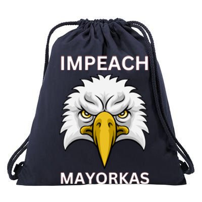 Texas Border Crisis Impeach Mayorkas Drawstring Bag