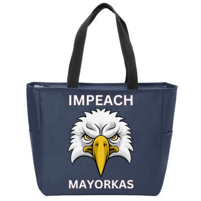 Texas Border Crisis Impeach Mayorkas Zip Tote Bag