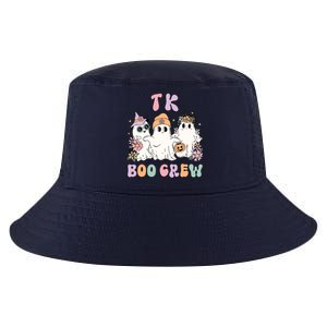 TK Boo Crew Retro Groovy Halloween Floral Ghost TK Teacher Cool Comfort Performance Bucket Hat