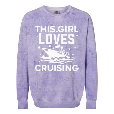 Travel Best Cruising Cruise Ship Lover Cruise Colorblast Crewneck Sweatshirt