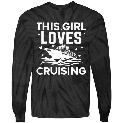 Travel Best Cruising Cruise Ship Lover Cruise Tie-Dye Long Sleeve Shirt