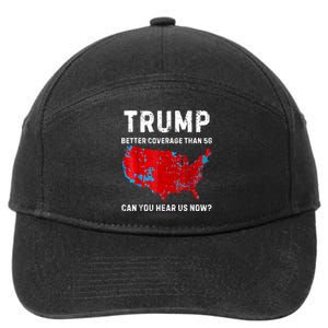 Trump Better Coverage Than 5g Can You Hear Us Now Retro 7-Panel Snapback Hat