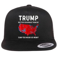 Trump Better Coverage Than 5g Can You Hear Us Now Retro Flat Bill Trucker Hat