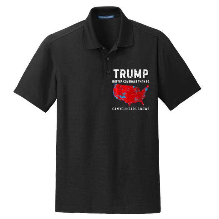 Trump Better Coverage Than 5g Can You Hear Us Now Retro Dry Zone Grid Polo