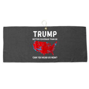 Trump Better Coverage Than 5g Can You Hear Us Now Retro Large Microfiber Waffle Golf Towel