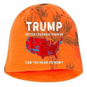 Trump Better Coverage Than 5g Can You Hear Us Now Retro Kati - Camo Knit Beanie