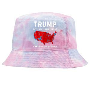 Trump Better Coverage Than 5g Can You Hear Us Now Retro Tie-Dyed Bucket Hat