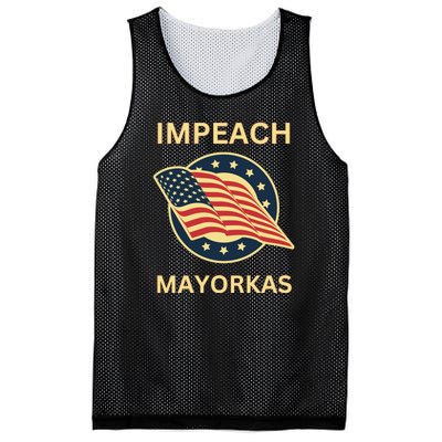 Texas Border Crisis Impeach Mayorkas Mesh Reversible Basketball Jersey Tank