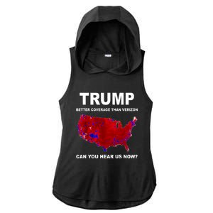 Trump Better Coverage Politics Ladies PosiCharge Tri-Blend Wicking Draft Hoodie Tank