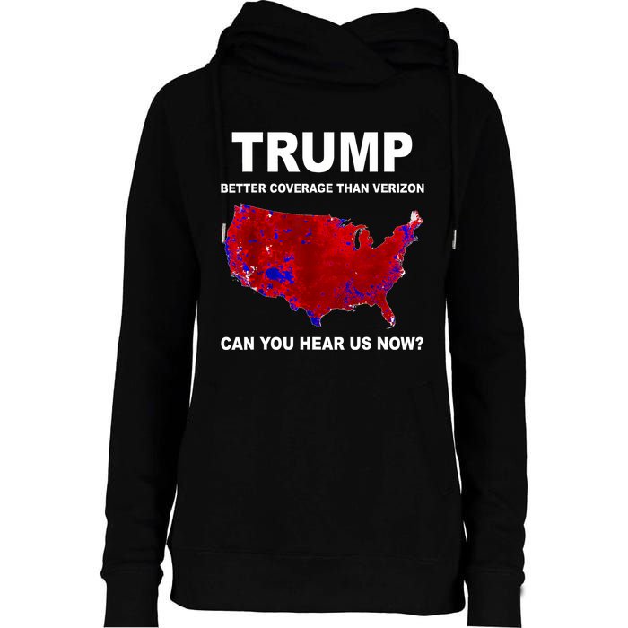 Trump Better Coverage Politics Womens Funnel Neck Pullover Hood