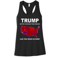 Trump Better Coverage Politics Women's Racerback Tank