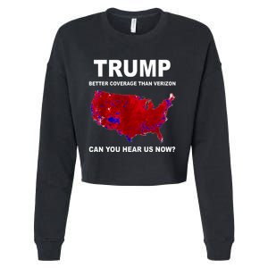 Trump Better Coverage Politics Cropped Pullover Crew