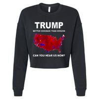 Trump Better Coverage Politics Cropped Pullover Crew