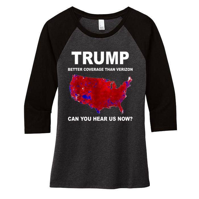 Trump Better Coverage Politics Women's Tri-Blend 3/4-Sleeve Raglan Shirt