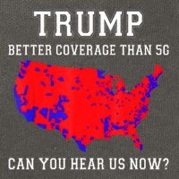 Trump Better Coverage Than 5g Can You Hear Us Now Election Map Cotton Canvas Backpack