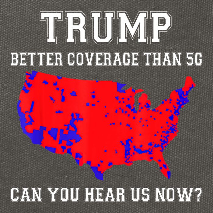 Trump Better Coverage Than 5g Can You Hear Us Now Election Map Cotton Canvas Backpack