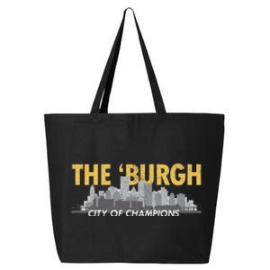 The Burgh City of Champions Retro Pittsburgh 25L Jumbo Tote