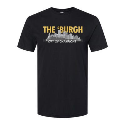 The Burgh City of Champions Retro Pittsburgh Softstyle CVC T-Shirt