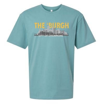 The Burgh City of Champions Retro Pittsburgh Sueded Cloud Jersey T-Shirt