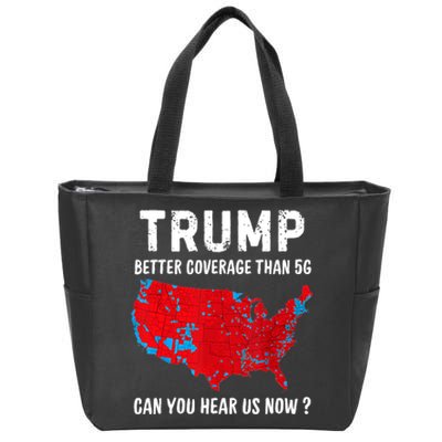 Trump Better Coverage Politics Funny Zip Tote Bag