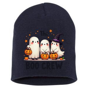 The Boo Crew Funny Family Ghosts Halloween Short Acrylic Beanie