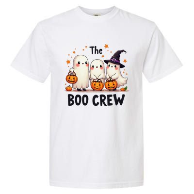 The Boo Crew Funny Family Ghosts Halloween Garment-Dyed Heavyweight T-Shirt