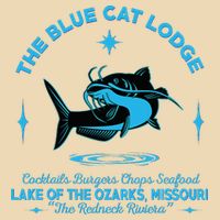 The Blue Cat Lodge Lake Of The Ozarks Missouri Classic Fish Drawstring Bag