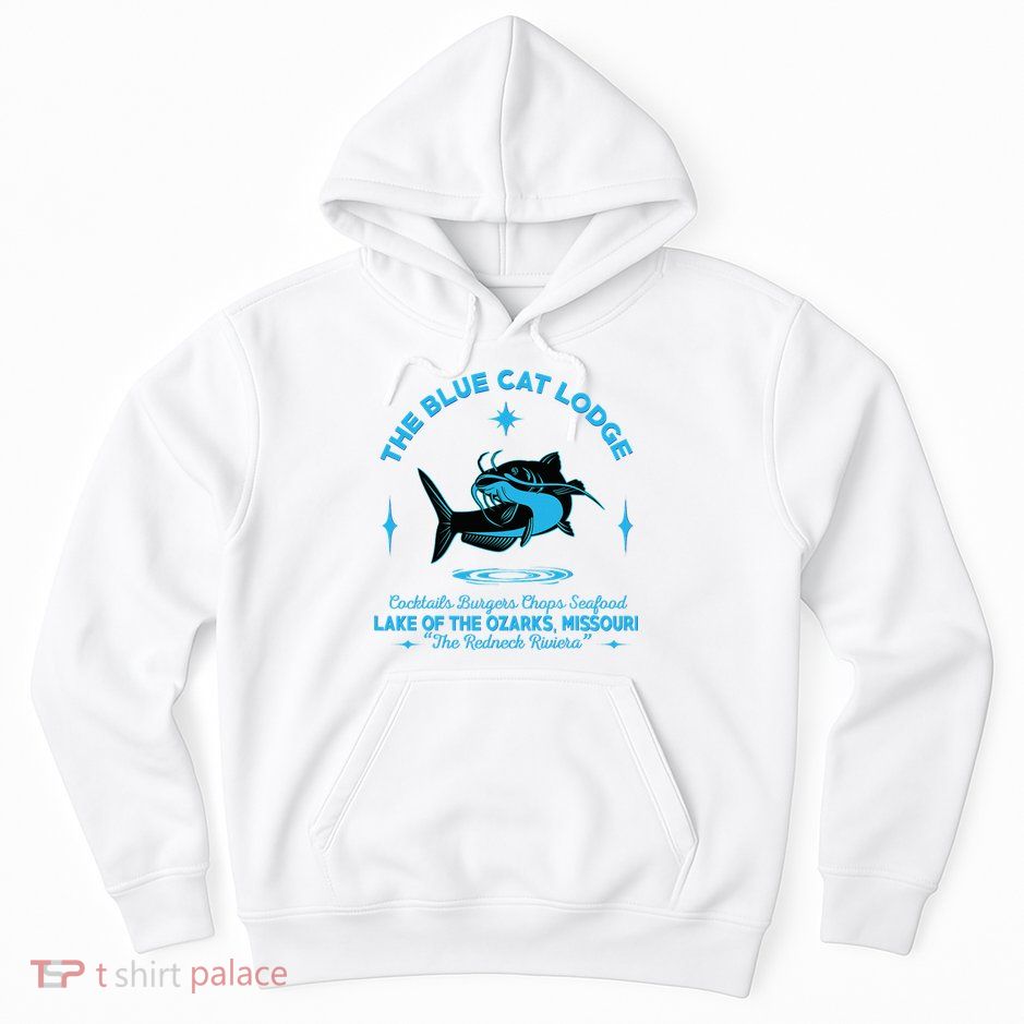 The Blue Cat Lodge Lake Of The Ozarks Missouri Classic Fish Hoodie