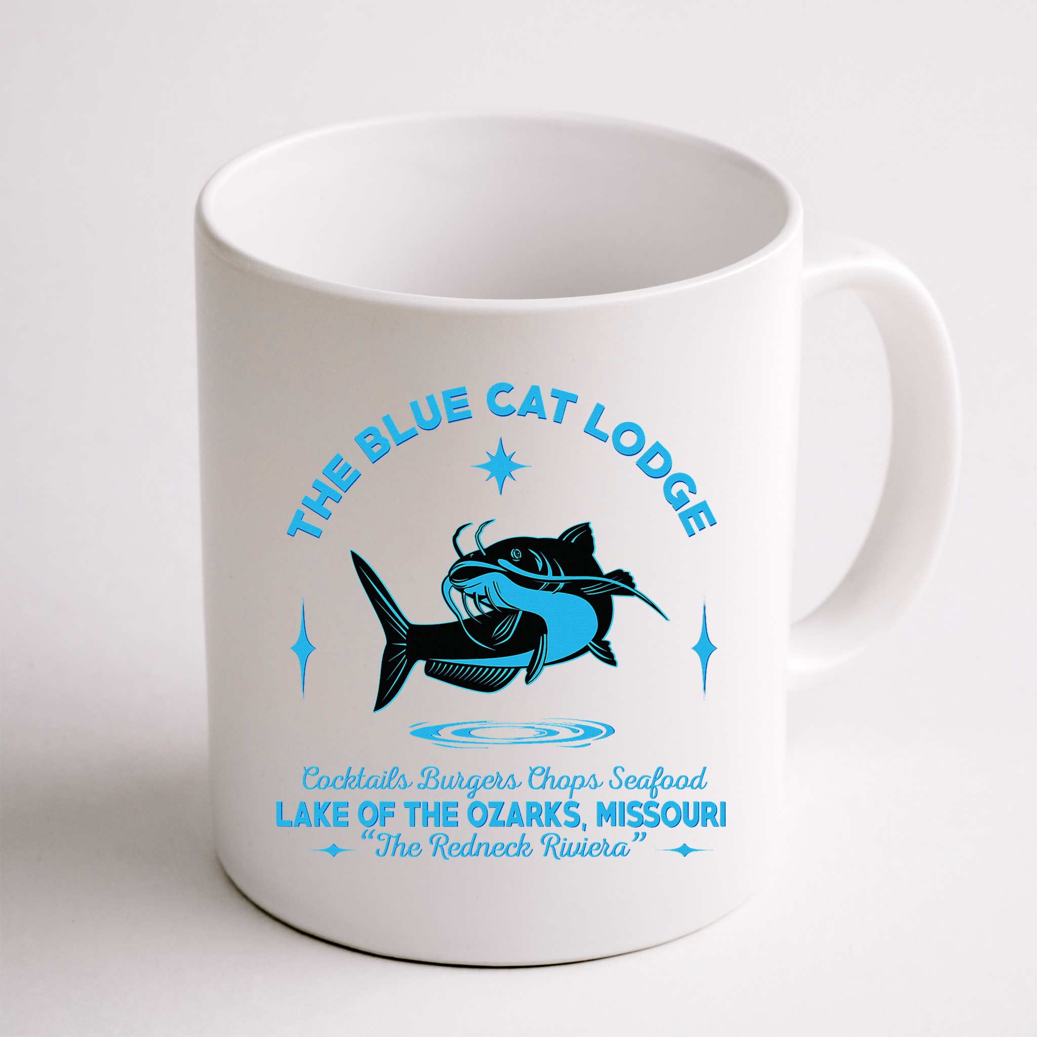 The Blue Cat Lodge Lake Of The Ozarks Missouri Classic Fish Mug