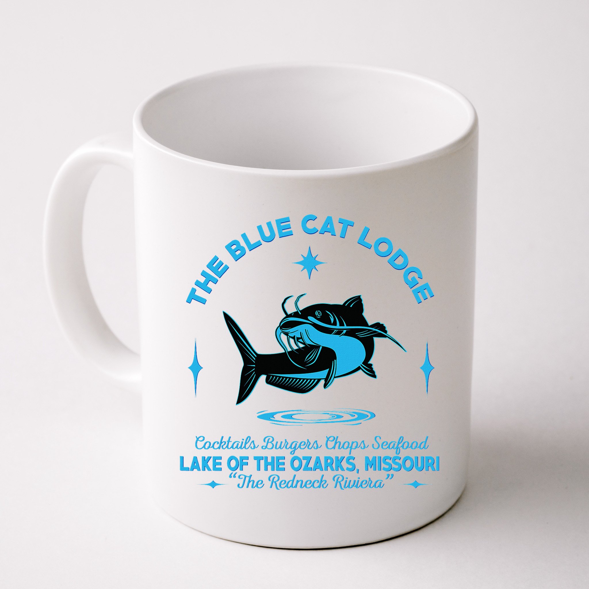 The Blue Cat Lodge Lake Of The Ozarks Missouri Classic Fish Mug