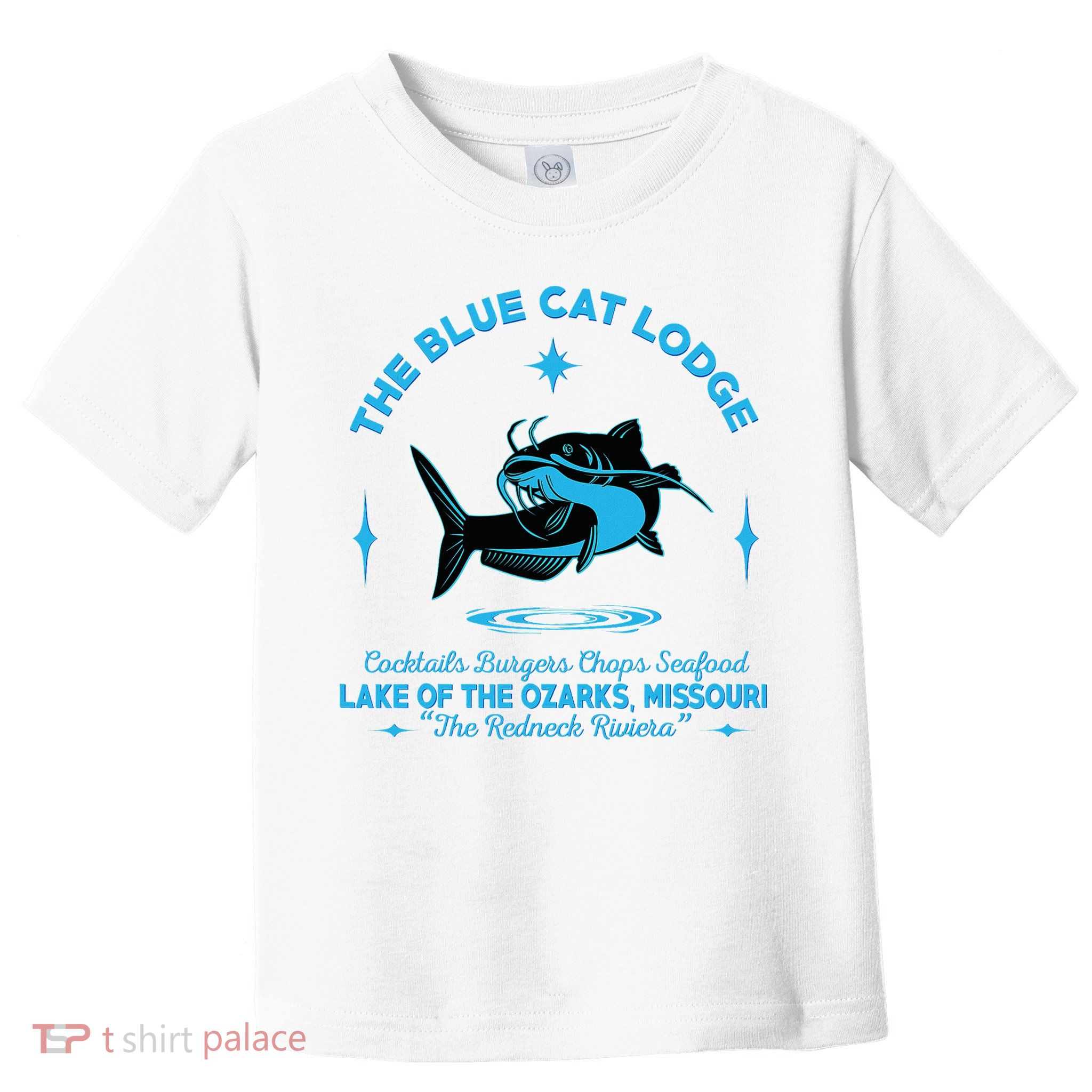 The Blue Cat Lodge Lake Of The Ozarks Missouri Classic Fish Toddler T-Shirt