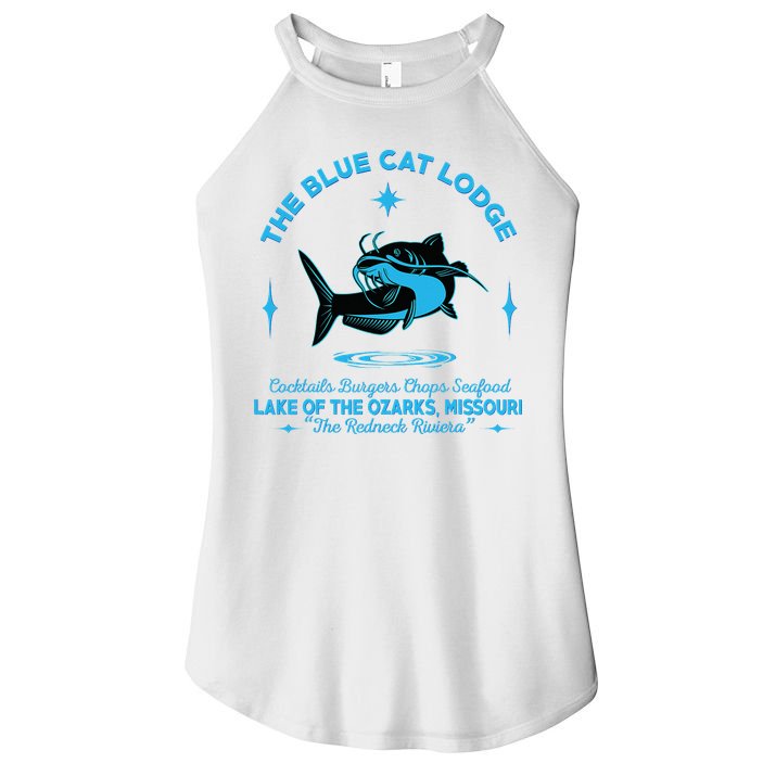The Blue Cat Lodge Lake Of The Ozarks Missouri Classic Fish Women's Perfect Tri Rocker Tank
