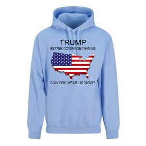 Trump Better Coverage Than 5g Can You Hear Us Now Politics Unisex Surf Hoodie