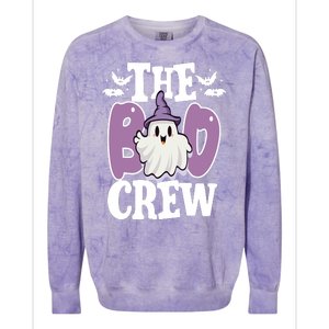 The Boo Crew Cute Halloween Ghost Colorblast Crewneck Sweatshirt