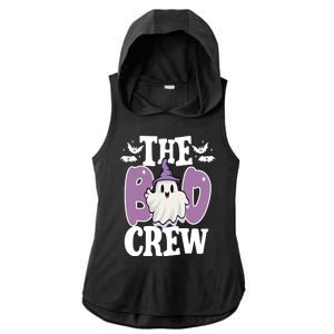 The Boo Crew Cute Halloween Ghost Ladies PosiCharge Tri-Blend Wicking Draft Hoodie Tank