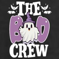 The Boo Crew Cute Halloween Ghost 7 Panel Mesh Trucker Snapback Hat