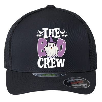 The Boo Crew Cute Halloween Ghost Flexfit Unipanel Trucker Cap