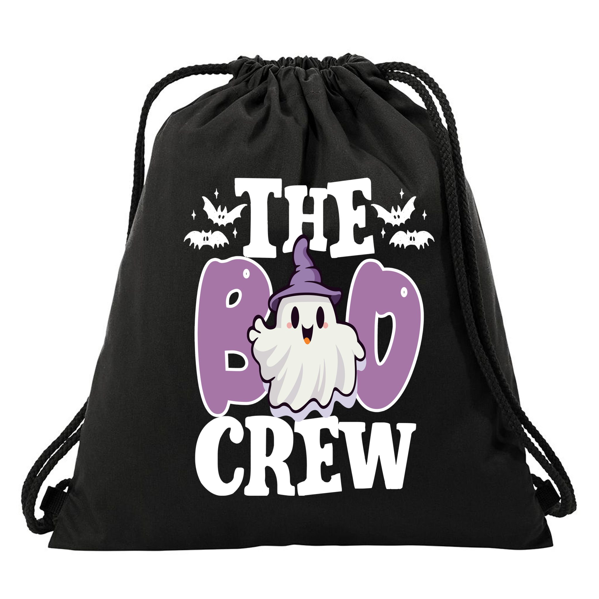 The Boo Crew Cute Halloween Ghost Drawstring Bag