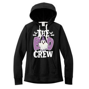 The Boo Crew Cute Halloween Ghost Women's Fleece Hoodie