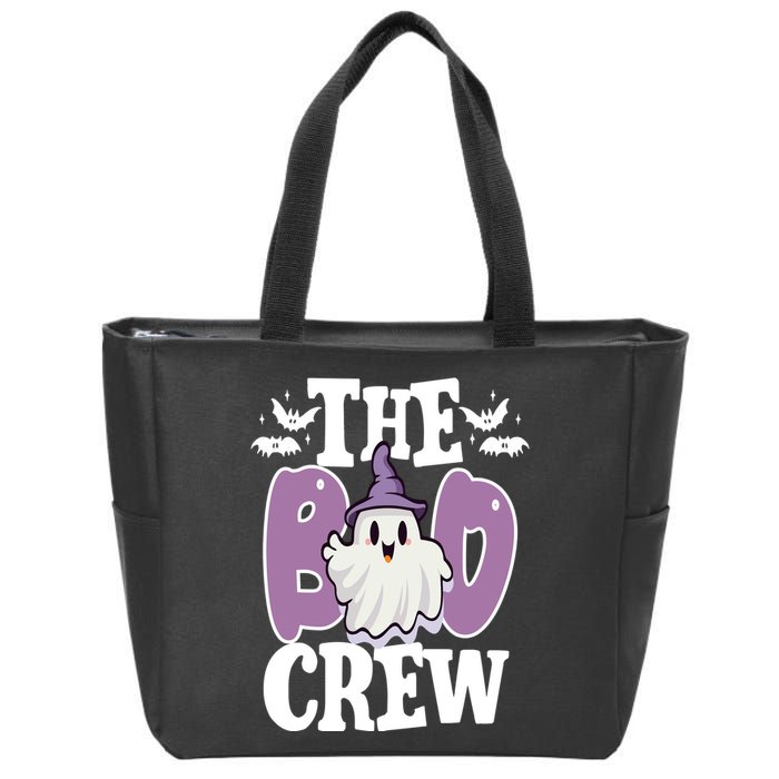 The Boo Crew Cute Halloween Ghost Zip Tote Bag