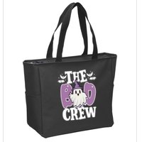 The Boo Crew Cute Halloween Ghost Zip Tote Bag